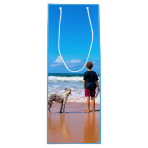 Custom Photo Wine Gif Bag Your Own Design