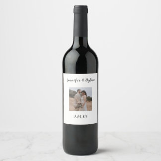 Custom Photo Wine Label