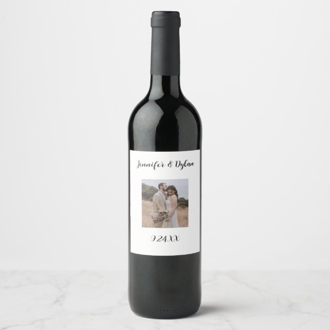 Custom Photo Wine Label (Front)