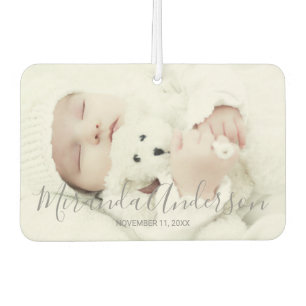 Custom Photo with Custom Name and Text Car Air Freshener