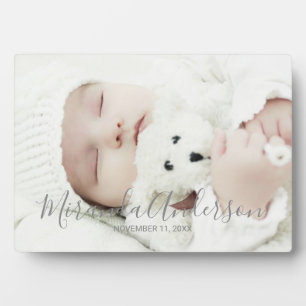 Custom Photo with Custom Name and Text Plaque