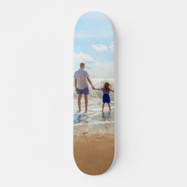Custom Photo - With Dad - Your Own Unique Design Skateboard (Front)