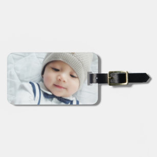 Custom Photo with Monogram and Name Luggage Tag