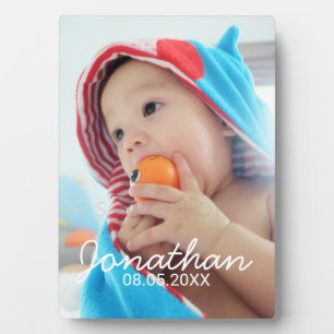 Custom Photo with Name and Date Plaque