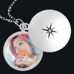 Custom Photo with Name and Date Silver Plated Necklace<br><div class="desc">Create your own personalised photo gift by add your own photo, from your beloved family photo to your adorable pet photo, to make your design unique. Decorate with custom name and date. Perfect as baby announcement gift, birthday gift and gift for any special occasions. Please Note: Photos shown on product...</div>