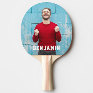 Custom Photo with Name Personalised Ping Pong Paddle
