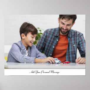 Custom Photo With Personalised Text Poster