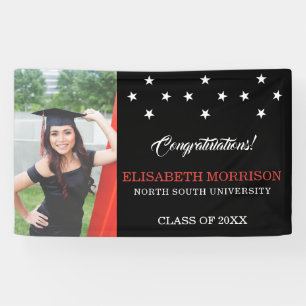 Custom Photo With Stars Graduate  Banner