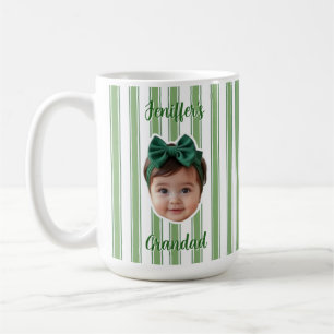 Custom Photo With Stripes Pattern Mug For Dad