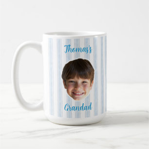 Custom Photo With Stripes Pattern Mug For Dad