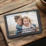 Custom Photo with Your Own Snap Chat Meme Trifold Wallet<br><div class="desc">A fun way to capture memories and share them with friends. Add a square photo and your favourite caption to make a cool gift for friends.</div>
