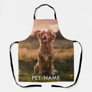 Custom Photo With Your Pet Dog Name Picture On Apron
