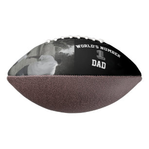 Custom Photo World’s Number One Dad Father Grandpa Football