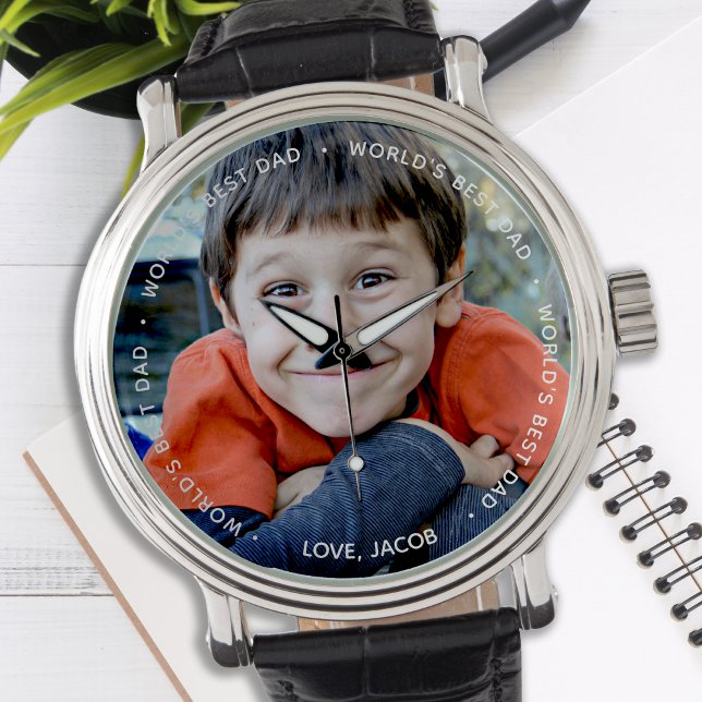 Custom Photo World's Best Dad Watch (Creator Uploaded)