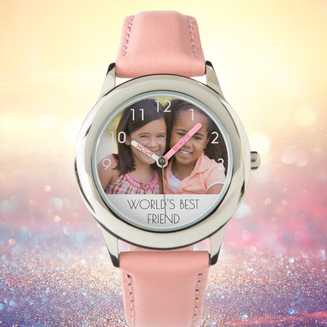 Custom photo world's best friend text girl watch (Creator Uploaded)