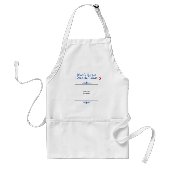 Custom Photo! Worlds Greatest Coton de Tulear Standard Apron (Front)