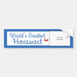 Custom Photo! Worlds Greatest Hovawart Bumper Sticker