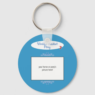 Custom Photo! Worlds Greatest Pony Key Ring