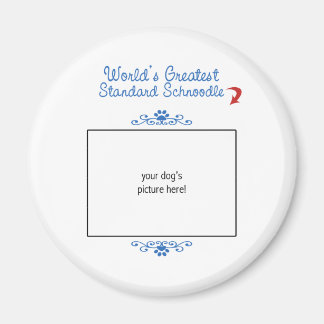 Custom Photo! Worlds Greatest Standard Schnoodle Magnet
