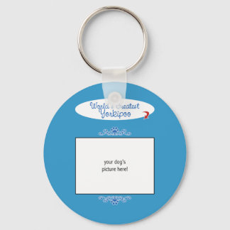 Custom Photo! Worlds Greatest Yorkipoo Key Ring