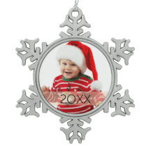 Custom Photo Year Ornament