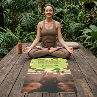 Custom Photo Yoga Lover Teacher Mum Women Gift Mat