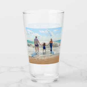 Custom Photo - Your Own Design - Family Vacation Glass