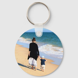 Custom Photo - Your Own Design - With MOM  Key Ring
