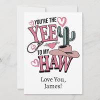 Custom Photo You're the Yew to My Haw Love Card