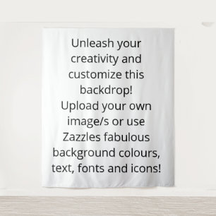 Custom Photographic Wedding or Baby Backdrop Tapestry