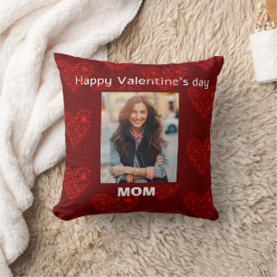 Custom photography mum valentine's day cushion