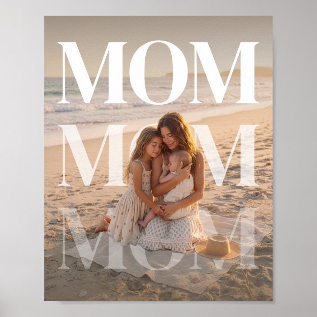Custom PhotoPop Mum Poster (Front)