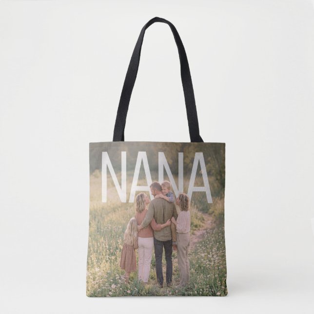 Custom PhotoPop Nana Tote Bag (Front)