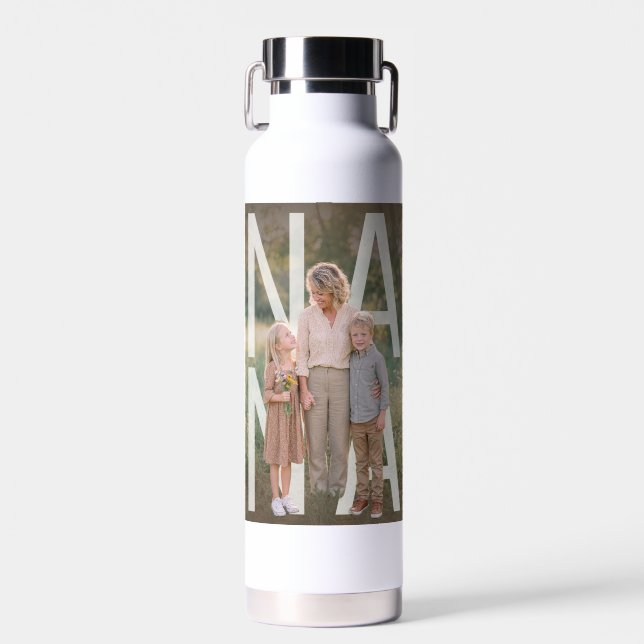 Custom PhotoPop Nana Water Bottle (Front)
