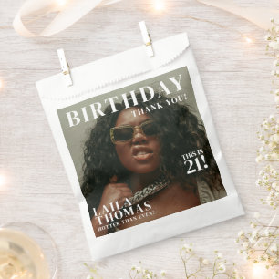 Custom Photos Birthday Party Magazine Cover Favour Bags