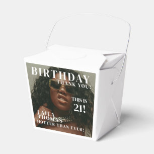 Custom Photos Birthday Party Magazine Cover Favour Box