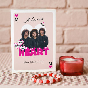 Custom Photos Boyfriend to Girlfriend Valentine Card