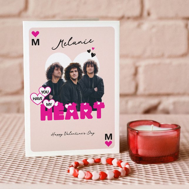 Custom Photos Boyfriend to Girlfriend Valentine Card (Custom Photos Boyfriend to Girlfriend Valentine Card)