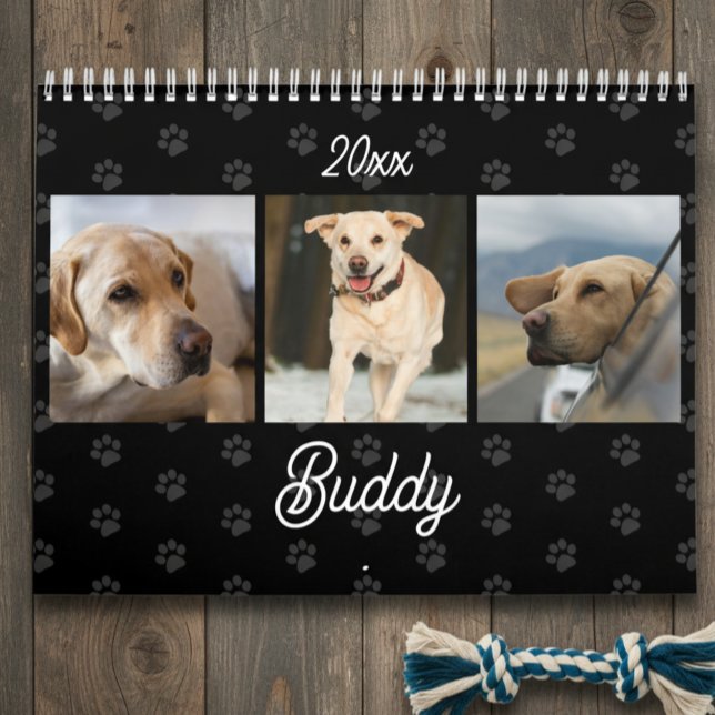 Custom Photos Modern Pet Lovers Dog Calendar (Creator Uploaded)