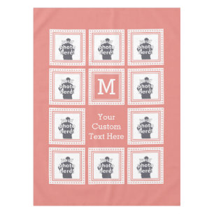 CUSTOM PHOTOS, MONOGRAM & COLOR table cloth