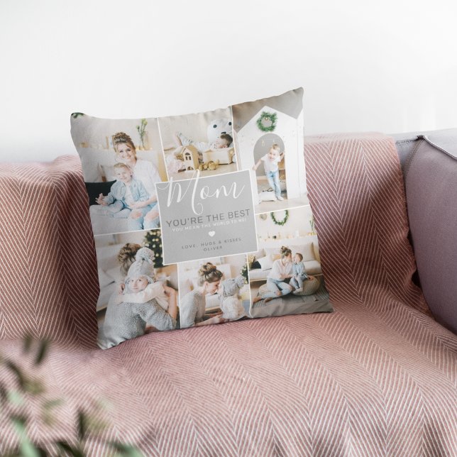 Custom Photos Mum You Are the Best | Personalised Cushion (Creator Uploaded)