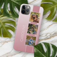 Custom Photos On Ombre Dusty Blush Rose Pink