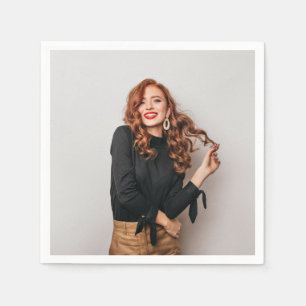 Custom Photos Party Selfie Picture Photography Napkin