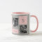 Custom Photos Pink Monogram Personalised Coffee