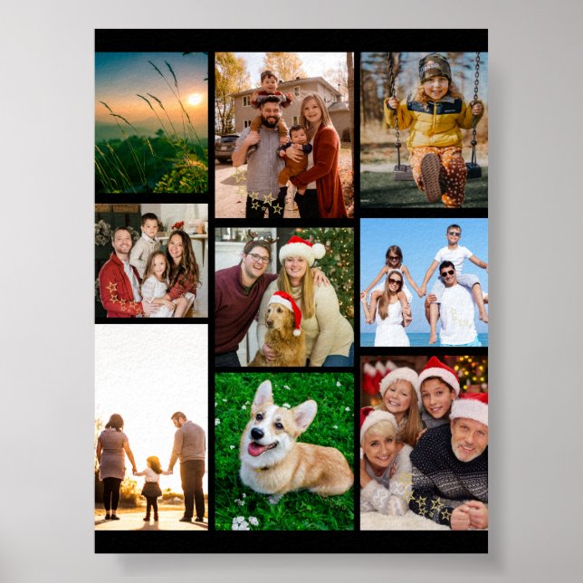 Custom Photos Poster, Custom 9 Photos   Poster (Front)