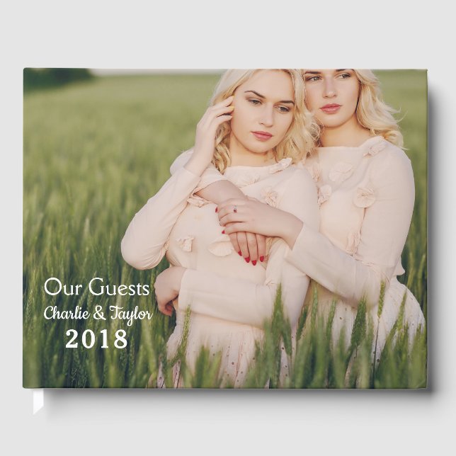 Custom Photos & Text Guestbook (Front)