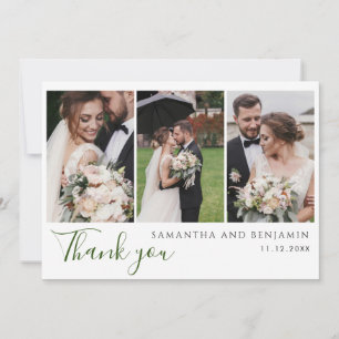 Custom Photos Wedding Thank You Card