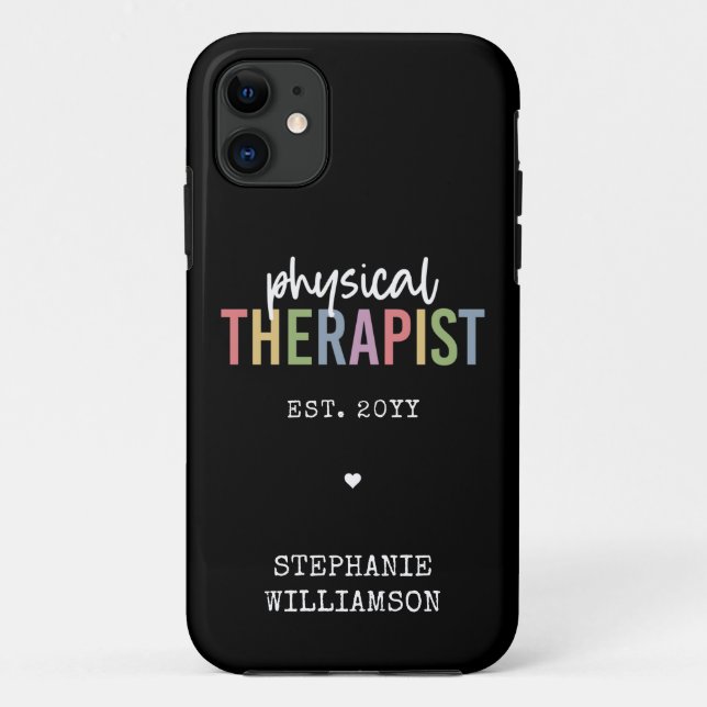 Custom Physical Therapist PT Graduation Case-Mate iPhone Case (Back)