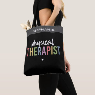 Custom Physical Therapist PT Graduation Tote Bag