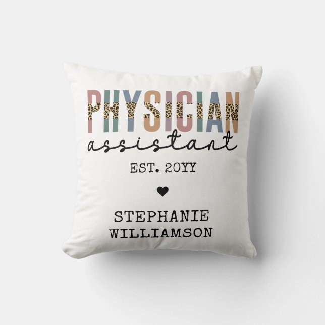 Custom Physician Assistant Physician Associate Cushion (Front)